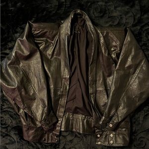 Medium leather jacket!!